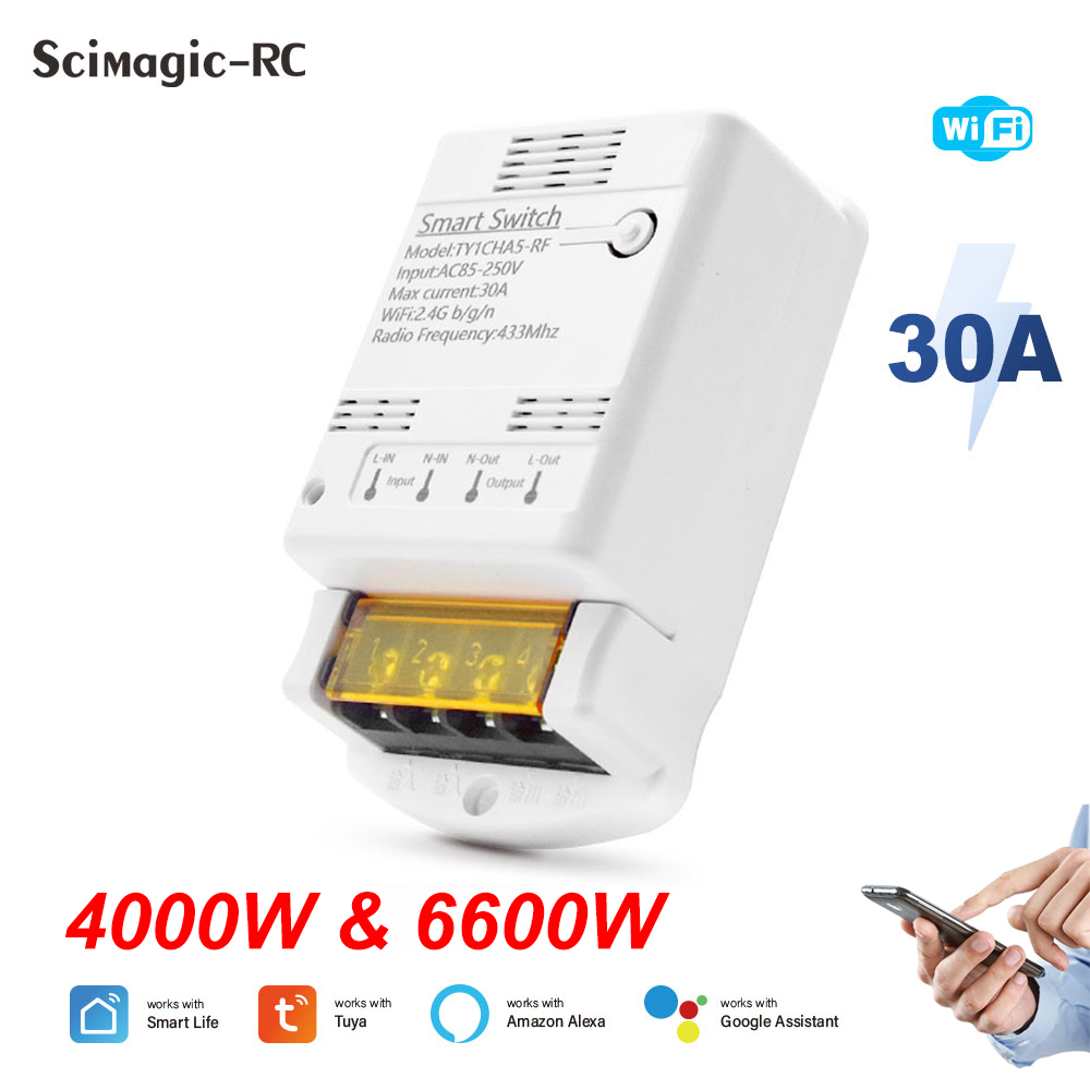 Ir Remote Module - Wifi 30A 6600W 4000W Tuya 스마트