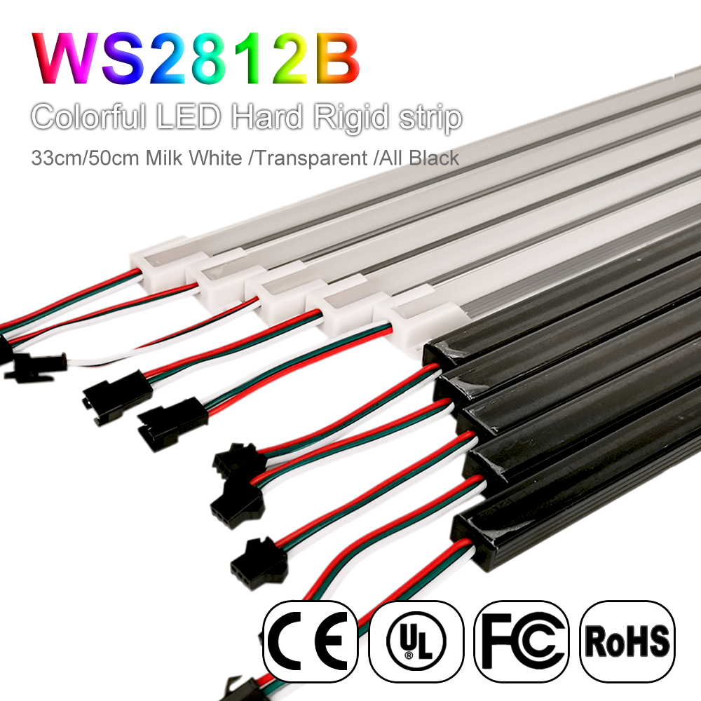 Ws2812B Strip 5V - 33/50cm Led 알루미늄 캐비닛 라이트 WS2812B