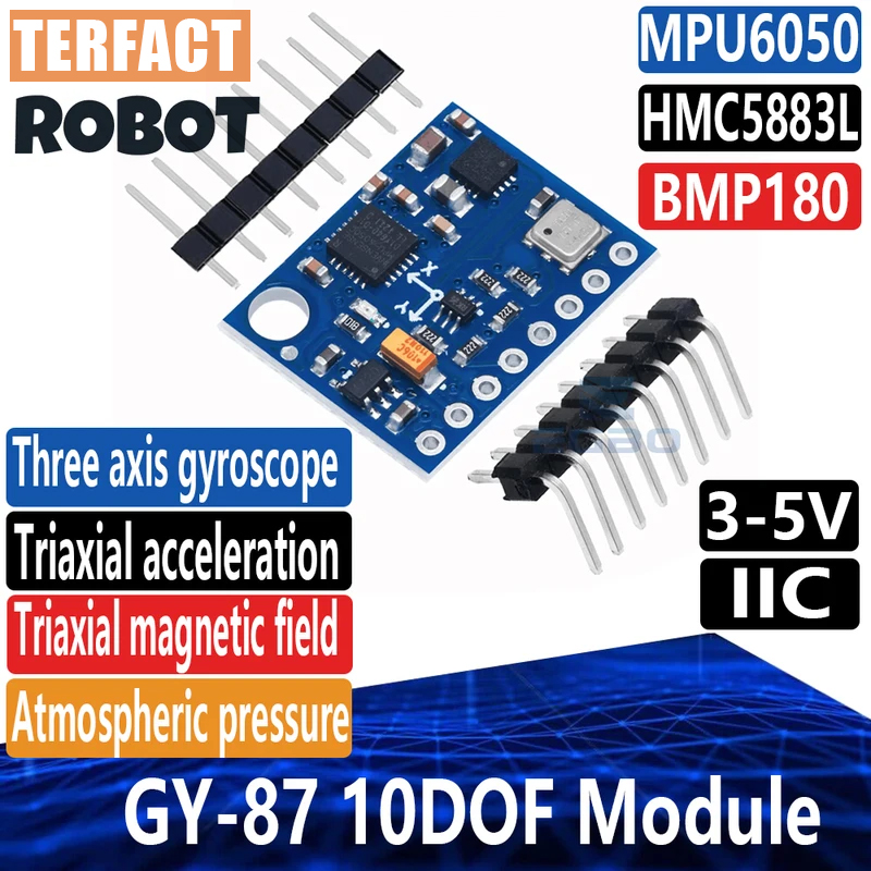 Mpu6050 - 1~5PCS GY-87 10DOF 모듈 MPU6050 QMC5883L