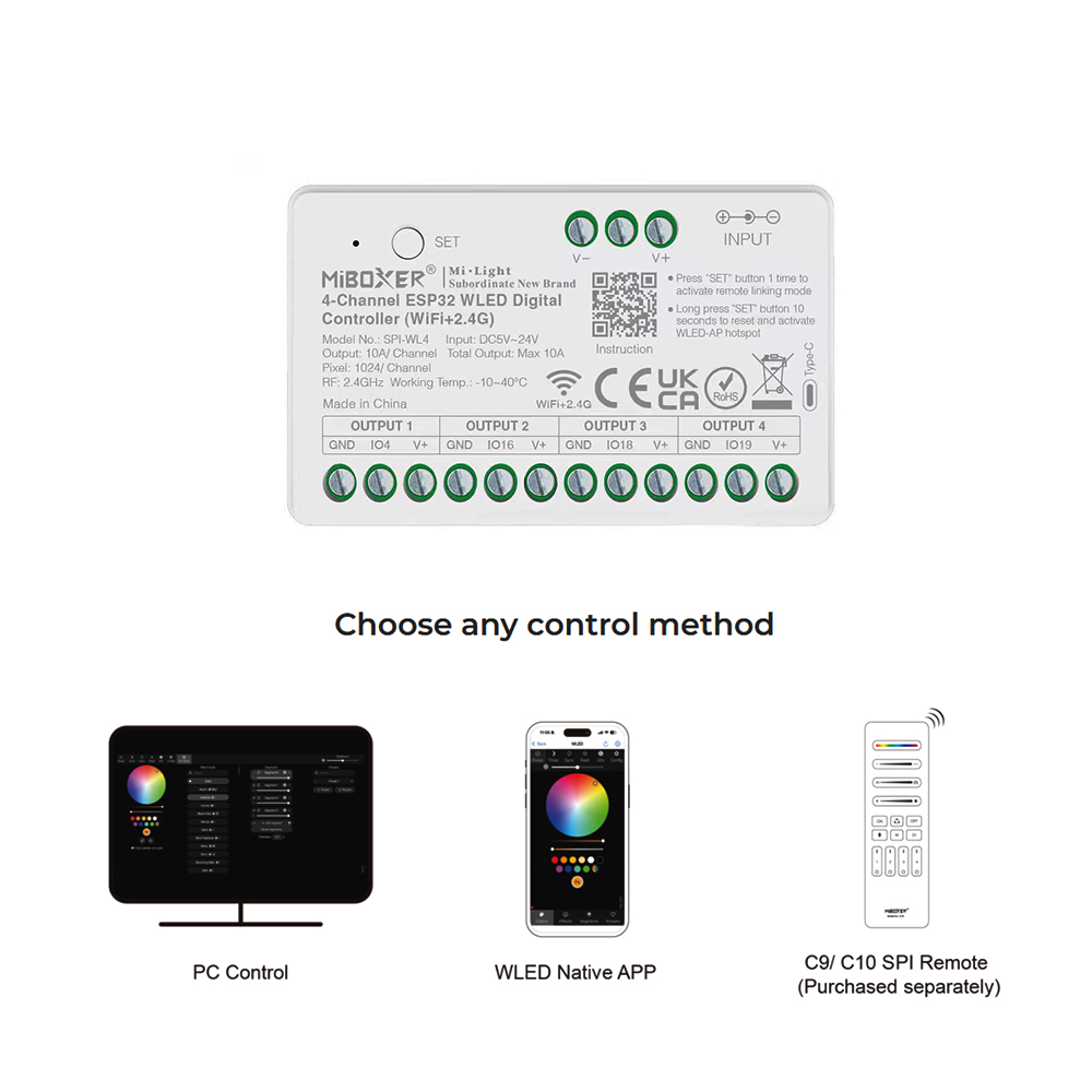 Miboxer SPIW5-4 5in1 SPI LED 컨 - Ws2812B 리뷰 및 가격
