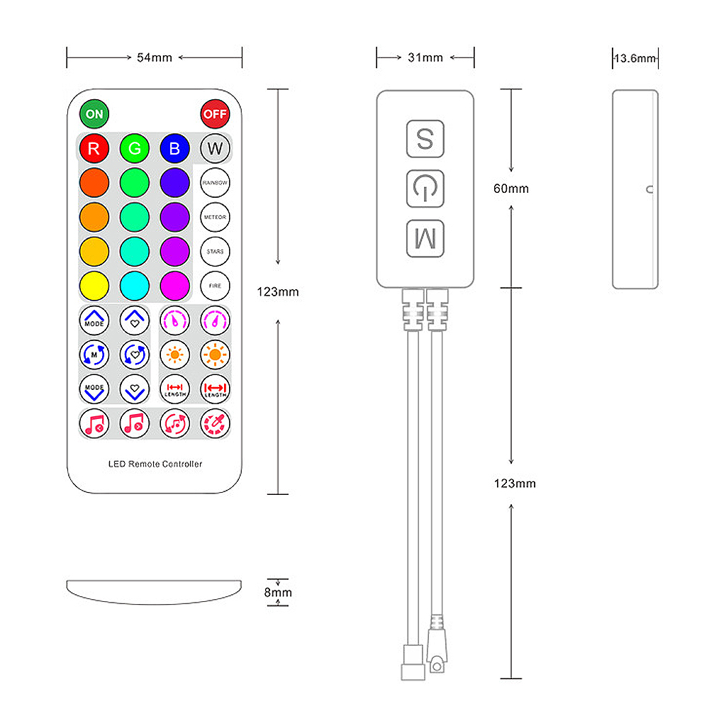 DC5-24V SP611E Bluetooth App W - Ws2812B 리뷰 및 가격