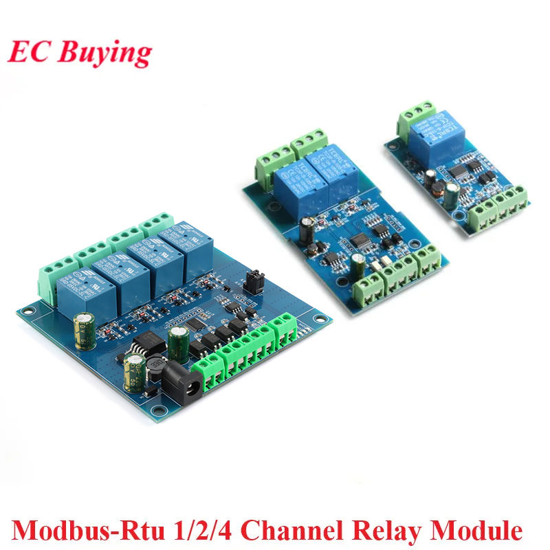 Modbus RTU 릴레이 모듈 1 2 4 채널 7-2 - Relay Module 4 Channel 리뷰 및 가격