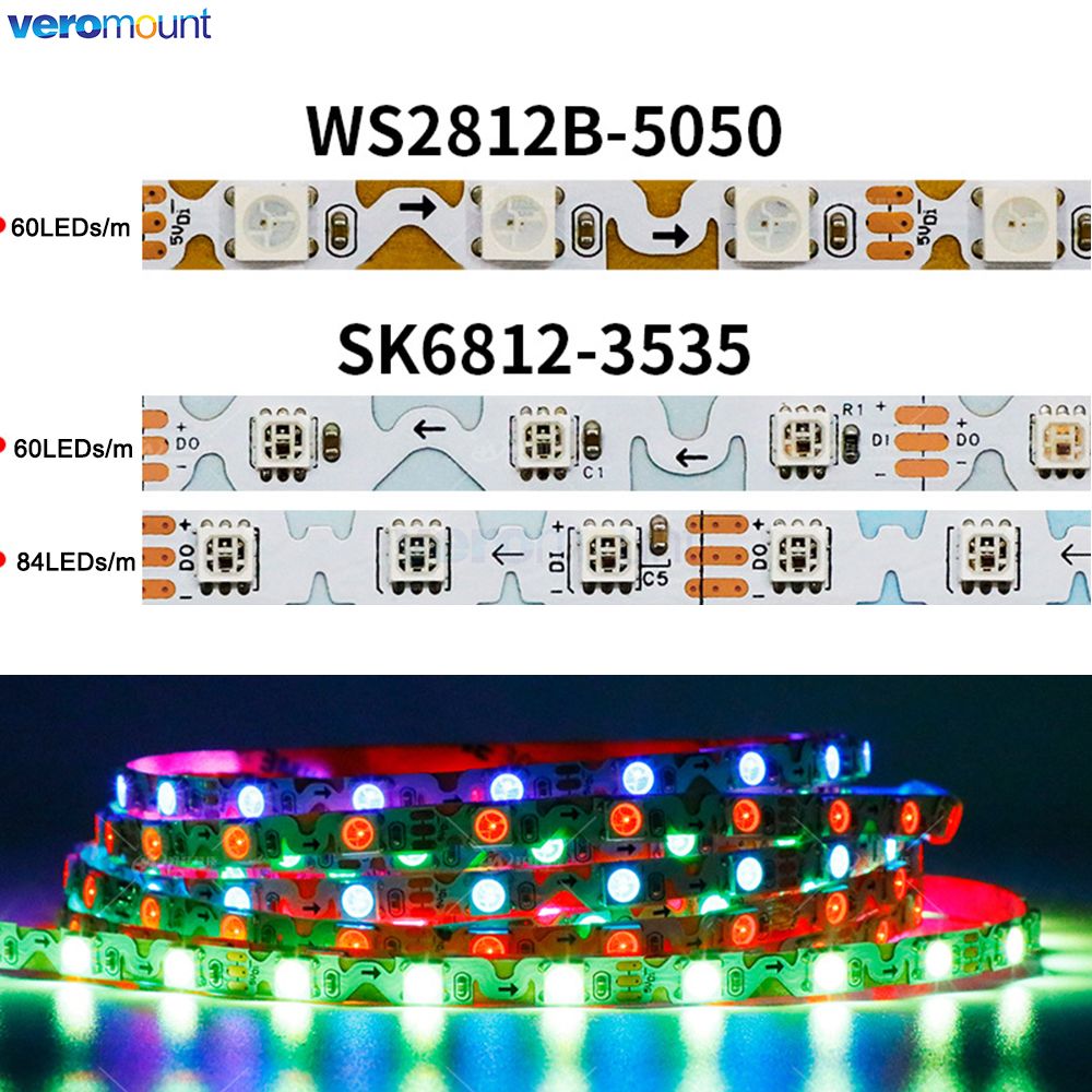 6mm 좁은 PCB S 모양 유연한 무료 벤딩 WS28 - Ws2812B Strip 5V 리뷰 및 가격