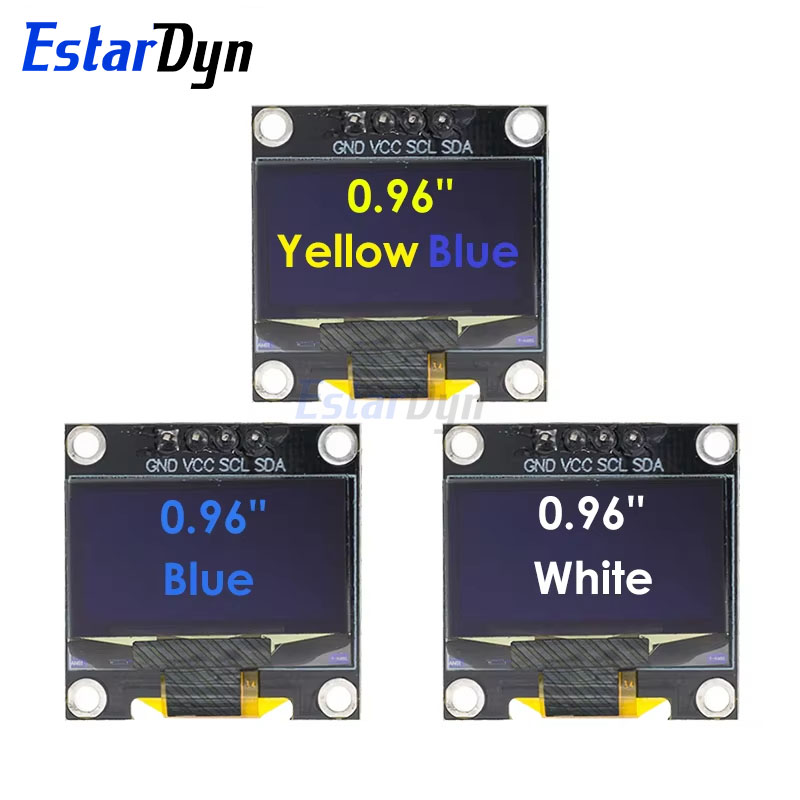 0.96인치 IIC SPI 직렬 7/4핀 흰색/파란색/ - Ssd1306 리뷰 및 가격