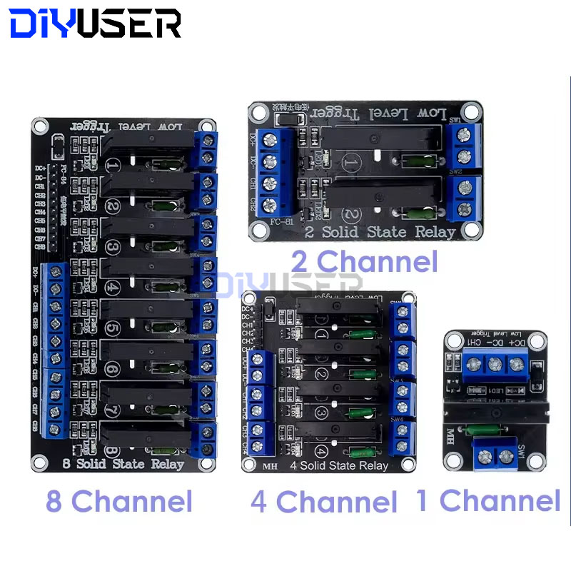 DIYUSER 5V 1 2 4 8 채널 SSR G3MB - Relay Module 4 Channel 리뷰 및 가격