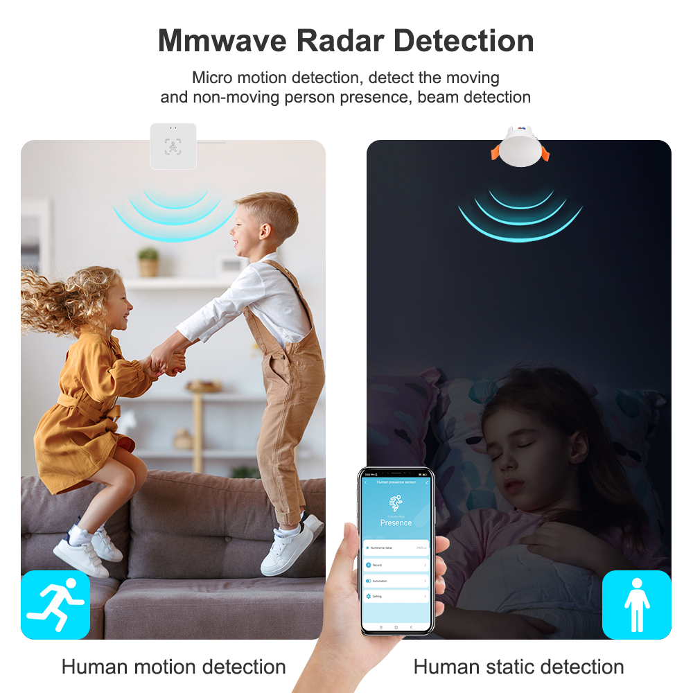ZigBee MmWave 레이더 인체 감지 모션 센서, - Pir Motion Sensor 리뷰 및 가격